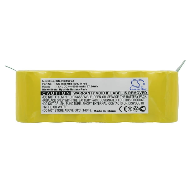 Battery For iRobot Roomba 11702 80501 GD-Roomba-500 VAC-500NMH-33 
